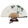 Decorative Figurines Chinese Style Vintage Summer Bamboo Folding Fan Hand Held Dance Wedding Party Decor Pocket Gifts