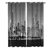 Curtain Night Panorama City Luxury Home Curtains Modern Home Supplies Living Room Bedroom Custom Curtains R230815