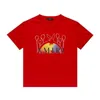 Men's T-Shirts Quality Summer T-shirts Designer Sleeve Amirri Casual Fashion New US 2022 rainbow rabbit casual hip hop high street round neck short sleeve T-shirt
