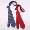 Bow Ties Fashion Striped Dot Jacquard Weave 7CM Polyester Tie For Man Business Wedding Casual Daily Wear Accessory Gift