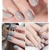 2PCS Milk Grey Series Gel Poliska do paznokci, 15 ml zanurzanie błyszczącego lakieru żelowego UV/LED, na domowe spa, salon paznokcie sztuka