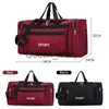 Duffel Bags Large Capacity Men Sport Travel Bag Waterproof Women Gym Red Black Yoga Fitness Bag Unisex Handbag Nylon Duffle Shoulder XA1M J230815