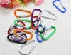 Carabiner Ring Keyrings Key Chains 야외 스포츠 캠프 스냅 클립 후크 키 체인 하이킹 알루미늄 편리한 하이킹 캠핑 커스터마이즈 즈