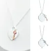 T home Heart And Key Pendant Necklace For Women 1 925 Silver Sterling Luxury Jewelry Gifts Co Drop 220412