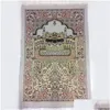 Tapijten Islamitische moslimgebed Mat Salat Musallah Tapis tapijt Tapet Tapete Banheiro Bidden 70x110cm Rrb10932 Drop levering Huis Garde Dhxwd