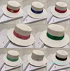 Luxury- Diseñador de sombreros de paja de ala ancha para hombres Cuba de cubo de cubo