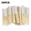 Decorative Figurines 30Pcs Vintage DIY Blank Folding Fan Chinese Style Craft Bamboo Hand For Wedding Party