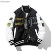 Varsity Jacke Männer Frauen Winter Stickbaseball Jacke Hip Hop Brief Cartoon Anime Cobe mit Kapuzenpaar Windbreaker HKD230815