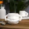 Mugs Kawaii Ceramic Mug Cute Coffee Cup Creative Pinch Belly Funny Porcelain Drinking Breakfast Milk Water Gift For Girl 230815