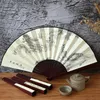 Decoratieve beeldjes retro Chinese stijl grote vouwventilator handschrift landschap geprinte hand huis ornamenten decoraties feest souvenir klein