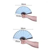 Decorative Figurines Folding Fan Elegant DIY Lightweight 5/6 Inches Chinese Style Hand Painting Blank Paper Pography Prop