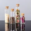 17ML 22X70X125MM Small Mini Clear Glass bottles Jars with Cork Stoppers/ Message Weddings Wish Jewelry Party Favors Xceeo