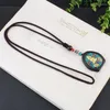 Подвесные ожерелья Amulet Wood Mala Beads Ожерелье винтажные буддийские чары для мужчин Женщины заявление о будде украшения