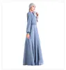 Ethnische Kleidung Islamische Kleidung Muslim Kleid 8 Farben Zwei Schicht Chiffon Abaya für Frauen Dubai 2023