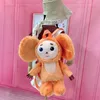 Cheburashka Backpack Cheburashka Plush Backpack Soft Doll Russian Cartoon Big Ear Monkey Stuffed Doll Bag Movie Character Toys T230815