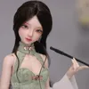 Куклы Shuga Fairy Idun 14 Bjd кукольная смола Slim Kunis Тело вышитый ханфу классический китайский стиль Женщина Взять куклу труб 230815
