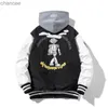 Varsity Jacke Männer Frauen Winter Stickbaseball Jacke Hip Hop Brief Cartoon Anime Cobe mit Kapuzenpaar Windbreaker HKD230815