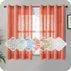 Curtain LISM Linen Semi-shading Sheer Window Curtains for Living Room Light Filtering Half Tulle Curtains Drapes Voile effect Home Decor