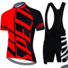 Cycling Jersey Sets Bike Mens Clothing zomer zomer korte mouw mtb pak fiets kleding ropa ciclismo hombre drop levering sporten buiten dhqmx