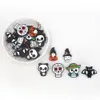 Zähler Spielzeug Chenkai 50pcs Fledermausschädel Ghost Kürbisperlen Halloween Silicon Baby Kautable Dummy Halskette Schnuller Spielzeug Geschenkzubehör 230814