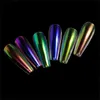 Nail Glitter Aurora Transparent Powder Dust Shiny Chameleon Pigment Mermaid Mirror Chrome Art Decoration Supplies 230814