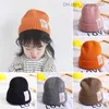 Gorios sombreros nuevos letras baby gorro bini tibio de invierno de invierno recién nacidos y niñas sombrero para niños sólidos para niños pequeños Casquette infantil Z230815