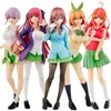 Action Toy Figures 18cm Anime Figure The Quintessential Quintuplets Nakano Ichika Nino Itsuki School Uniform Static Collection Model PVC Doll Toys 230814