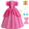 Girl S Dresses Chiffon Lace Girls Cosplay Vestido para niños Súper hermanos Vestidos Carnaval Halloween Disfraz 230814