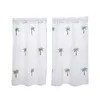 Curtain Rod Pocket Curtains Drapes Door Drape Comfortable Half Short For Bathroom Bedroom Cafe Living Room