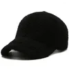 Kogelcaps winter honkbal pet dames teddy fleece verdikte mode warme hoed pluche hiphop bot trucker hoeden gorras hombre