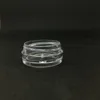3 그램의 명확한 빈 항아리 둥근 모양 3ml 화장품 페이스 크림 네일 아트 에센셜 오일 투명 플라스틱 바이알 냄비 용기 NFTSP