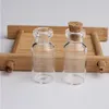 2ml Vials Clear Glass Bottles With Corks Mini Glass Bottle Wood Cap Empty Sample Jars Small 16x35x7mm HeightxDia Cute Craft Wish Bottle Iqdv