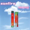 Original Disposable Vape Pen 700 Puffs 800 puffs 0mg 20mg 30mg 50mg 1.2ohm Hot Sell Sunfire Disposable Vape Electronic Cigarette with Tpd Certificate in UK Europe