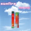 PEN VAPE DIPOSIBLE ORIGINAL 700 PUFS 800 PUFFS 0mg 20mg 30mg 50mg 1.2Ohm Sell Sunfire Sunfire Vape Vape Electronic Cigarette avec certificat TPD en Europe britannique