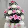 Flores decorativas 17 Pequena Liju Qingming Bouquet Tumba Varrando Cemitério Artificial Sacrifício de Crisântemo Suprimentos de colocação