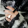 Pierścienie klastra ropuhov 2023 srebrzysty igła koreańska kobieta nieregularna fala pierścień moda ins biżuteria otwierająca wiatr