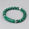 Strand Natural Tiger Eye Stone Perle Braccialetti Guarigione di Aventurine Green Aventurine Ametisti in perline Regali di meditazione all'ingrosso