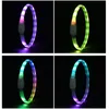 Dog Apparel Collar LED LUZ A descoloração USB Luminous Perro Luz LEZ LED Plashing recarregável brilhando para PET 230814