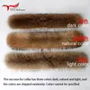 Scarves Real Raccoon Fur Collar Womens Winter Natural Fur Scarf Men Jackets Luxury Warm Scarves High Quality Detachable Fur Shawl 230814