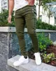 Pantaloni da uomo maschile hip hop cargo joggers streetwear cotone casual slim sport pantaloni allenamento allenamento fitness tasche con cerniera