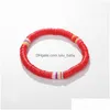 Perline fatte a mano arcobaleno per perline colorf polimero argilla disco di argilla Braccialetti boho surf geli e stirpe golf per donne d dhrxg