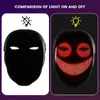 Party Masks LED Light Up Mask Bluetooth App Programmerbar föränderlig ansikte lysande för Halloween Christmas Carnival Bar DJ 230814