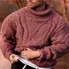 Kurtki męskie zimowe męskie swetra w szalutowym wzorzystym kurtce ciepłej i modnej swobodnej skręconej dzianiny zupełnie nowy i wysokiej jakości nowy Z230816