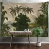 Taquestres Árvore Banana Folha de Tapestry Plantas Tropicais Plantas Tropicais Decoração de Casa Natural R230815