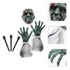 Nyhetsartiklar Halloween Scary Ornament Ghost Stakes Crawl Yard Signs Decoration Plastic Outdoor Horror Ornament Garden Realistic J230815