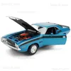 Welly 1 24 Dodge Challenger T/A 1970 Muscle Car Ally Car Model Diecast speelgoed Voertuig High Simitation Cars Toys voor LDren cadeau T230815