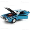 WELLY 1 24 Dodge Challenger T/A 1970 Model samochodu samochodowego Model samochodu DIECast Toy Pojazd High Smitation