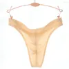 Bretazioni di seta di ghiaccio maschile Underpants Seamless Serence Smoolio G-String Sexy Translucent Caspucce di perizoma Tandro Torna Torna Bikini Mignolo di costumi da bagno bianche