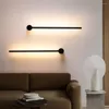 Duvar lambası Yatak Odası Yatak Başı Arka Plan Işık Modern Basit Doğrusal Tüp LED Fuaye Koridor Merdiveni Accon Lambalar
