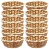 Diny Sets Sets 12 pc's Home Storage Basket Zonkriezen Huishouden geweven fruit Multifunctioneel bamboe